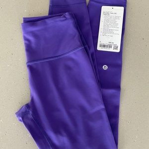 Lululemon Petrol Purple Wunder Train 25" size 6